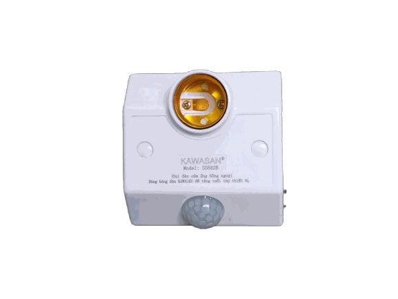 Đui Đèn Cảm Ứng Hồng Ngoại Có Điều Chỉnh, Nút Gạt SS682B-G