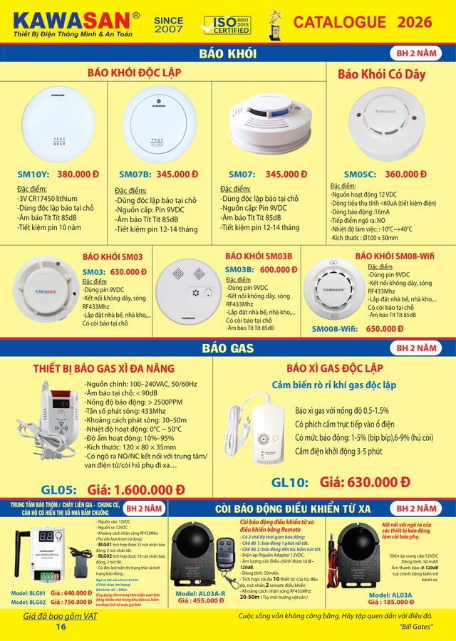 THIẾT BỊ BÁO GAS XÌ ĐA NĂNG