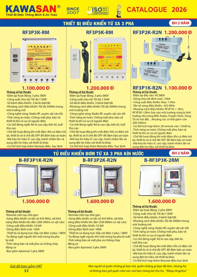 THIẾT BỊ ĐIỀU KHIỂN TỪ XA 3 PHA