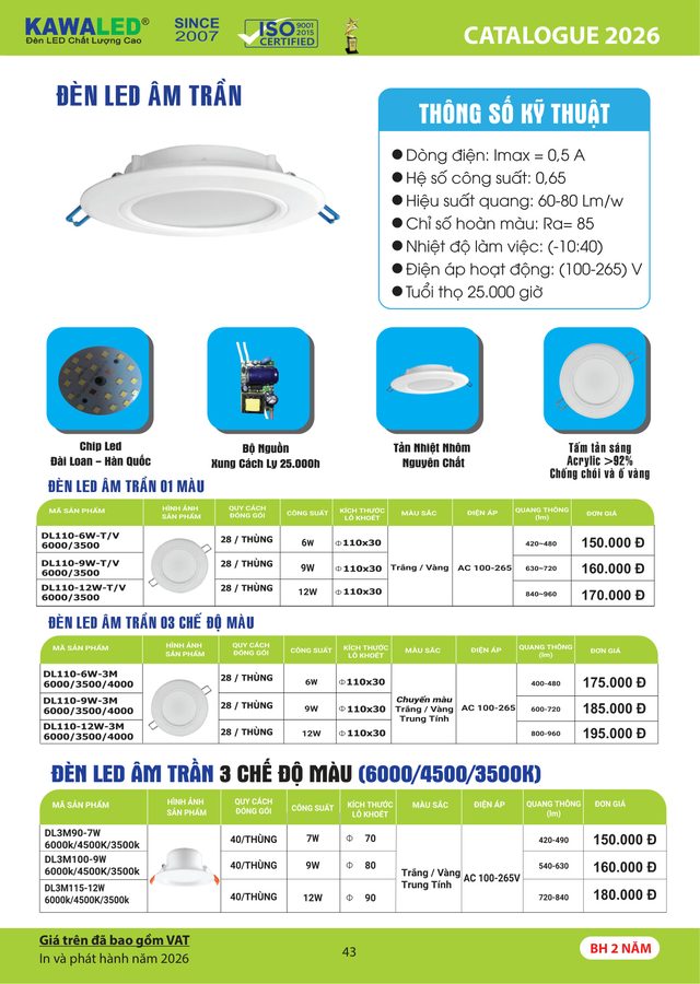 KAWALED - Dòng Sản Phẩm Catalogue Trang 42